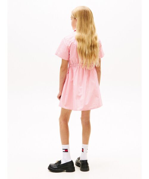 TOMMY HILFIGER（トミーヒルフィガー）の「POPLIN STRIPES SHIRT DRESS（ワンピース・キッズ・ピンク/ブルー・140cm/150cm/160cm/130cm）」の11枚目の写真