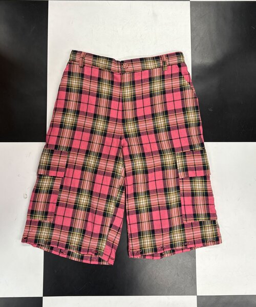 CIAOPANIC（チャオパニック）の「【I’ｍ×CIAOPANIC】変身レイヤードチェックパンツ（その他パンツ・レディース・グリーン/ピンク・ONE SIZE）」の8枚目の写真