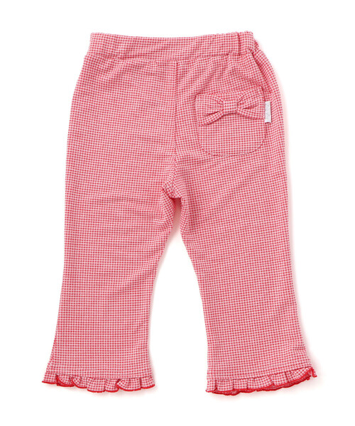 SLAP SLIP（スラップスリップ）の「裾フリル7分丈デニムニットチェックレギンス(80~120cm)（レギンス/スパッツ・キッズ・ブルー/グレー系その他/レッド系その他・120cm/90cm/110cm/80ｃｍ/100cm）」の7枚目の写真