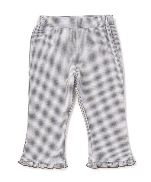 SLAP SLIP（スラップスリップ）の「裾フリル7分丈デニムニットチェックレギンス(80~120cm)（レギンス/スパッツ・キッズ・ブルー/グレー系その他/レッド系その他・120cm/90cm/110cm/80ｃｍ/100cm）」の8枚目の写真