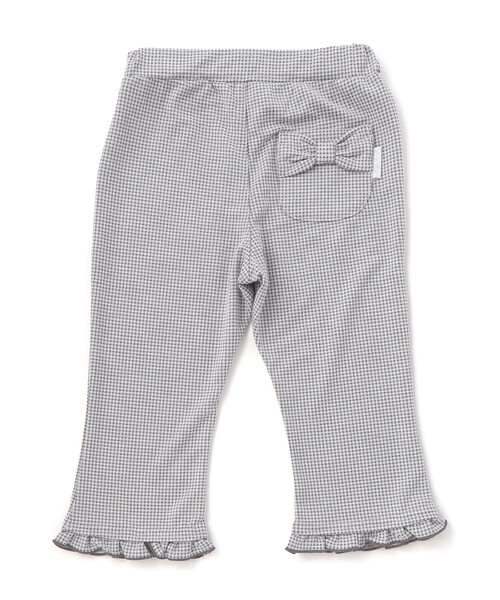 SLAP SLIP（スラップスリップ）の「裾フリル7分丈デニムニットチェックレギンス(80~120cm)（レギンス/スパッツ・キッズ・ブルー/グレー系その他/レッド系その他・120cm/90cm/110cm/80ｃｍ/100cm）」の9枚目の写真