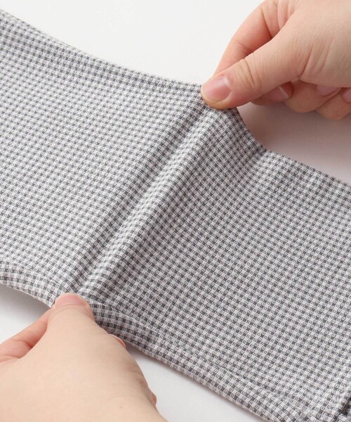 SLAP SLIP（スラップスリップ）の「裾フリル7分丈デニムニットチェックレギンス(80~120cm)（レギンス/スパッツ・キッズ・ブルー/グレー系その他/レッド系その他・120cm/90cm/110cm/80ｃｍ/100cm）」の12枚目の写真