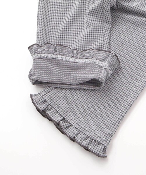 SLAP SLIP（スラップスリップ）の「裾フリル7分丈デニムニットチェックレギンス(80~120cm)（レギンス/スパッツ・キッズ・ブルー/グレー系その他/レッド系その他・120cm/90cm/110cm/80ｃｍ/100cm）」の13枚目の写真