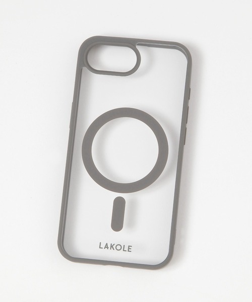 LAKOLE（ラコレ）の「MSiPhoneケース[iPhone16e] / 660691（スマホケース/カバー・レディース・アイボリー/パープル/チャコール・FREE）」の2枚目の写真