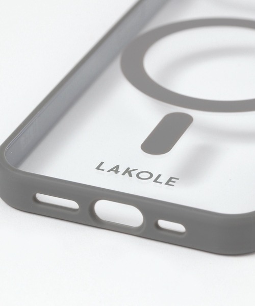 LAKOLE（ラコレ）の「MSiPhoneケース[iPhone16e] / 660691（スマホケース/カバー・レディース・アイボリー/パープル/チャコール・FREE）」の7枚目の写真