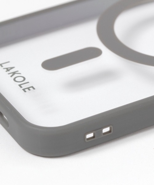 LAKOLE（ラコレ）の「MSiPhoneケース[iPhone16e] / 660691（スマホケース/カバー・レディース・アイボリー/パープル/チャコール・FREE）」の9枚目の写真