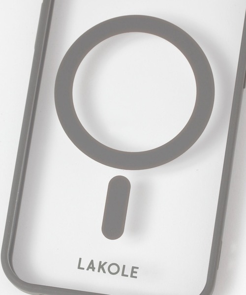 LAKOLE（ラコレ）の「MSiPhoneケース[iPhone16e] / 660691（スマホケース/カバー・レディース・アイボリー/パープル/チャコール・FREE）」の10枚目の写真