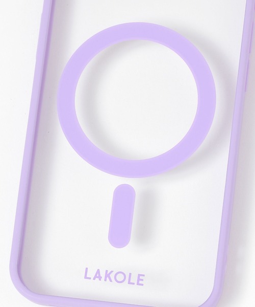 LAKOLE（ラコレ）の「MSiPhoneケース[iPhone16e] / 660691（スマホケース/カバー・レディース・アイボリー/パープル/チャコール・FREE）」の12枚目の写真