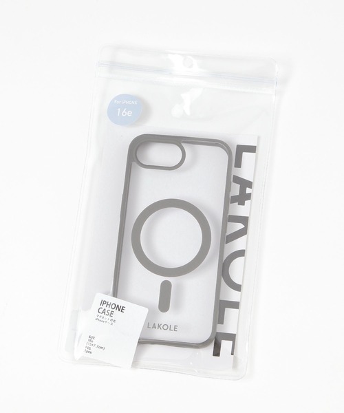 LAKOLE（ラコレ）の「MSiPhoneケース[iPhone16e] / 660691（スマホケース/カバー・レディース・アイボリー/パープル/チャコール・FREE）」の13枚目の写真