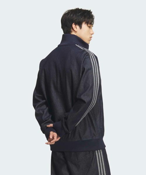 adidas(アディダス)の「adidas/アディダス DNM FB TT トレフォイルロゴ スタンドネック デニムジャケット 2026年春夏(デニムジャケット・メンズ・ブラック・S/M/L/XL)」の4枚目の写真