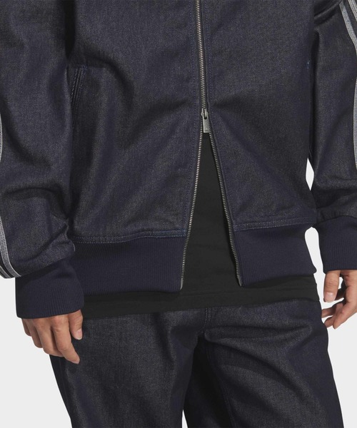 adidas(アディダス)の「adidas/アディダス DNM FB TT トレフォイルロゴ スタンドネック デニムジャケット 2026年春夏(デニムジャケット・メンズ・ブラック・S/M/L/XL)」の6枚目の写真