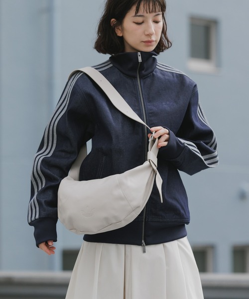 adidas(アディダス)の「adidas/アディダス DNM FB TT トレフォイルロゴ スタンドネック デニムジャケット 2026年春夏(デニムジャケット・メンズ・ブラック・S/M/L/XL)」の20枚目の写真