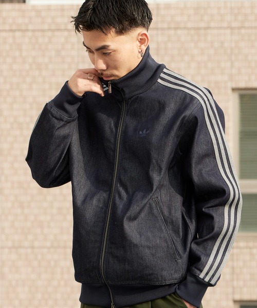 adidas(アディダス)の「adidas/アディダス DNM FB TT トレフォイルロゴ スタンドネック デニムジャケット 2026年春夏(デニムジャケット・メンズ・ブラック・S/M/L/XL)」の10枚目の写真