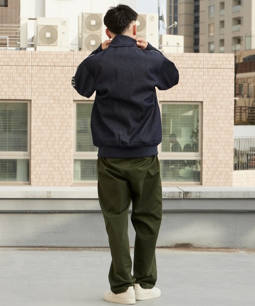 adidas(アディダス)の「adidas/アディダス DNM FB TT トレフォイルロゴ スタンドネック デニムジャケット 2026年春夏(デニムジャケット・メンズ・ブラック・S/M/L/XL)」の15枚目の写真