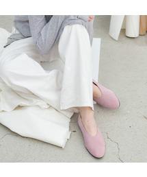 ATELIER NAIN（アトリエナイン）の「COW SUEDE ROUND FLAT (SH-3466)（バレエシューズ）」