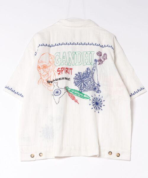 チチカカ(チチカカ)の「Rico 世界の偉人刺繍メンズシャツ(シャツ/ブラウス・レディース・その他1/その他3/その他2・FREE)」の6枚目の写真