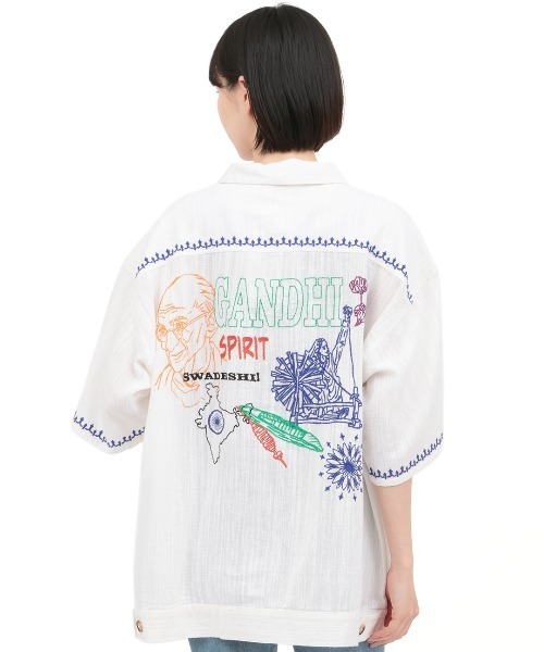 チチカカ(チチカカ)の「Rico 世界の偉人刺繍メンズシャツ(シャツ/ブラウス・レディース・その他1/その他3/その他2・FREE)」の20枚目の写真