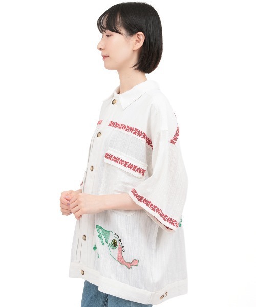 チチカカ(チチカカ)の「Rico 世界の偉人刺繍メンズシャツ(シャツ/ブラウス・レディース・その他1/その他3/その他2・FREE)」の14枚目の写真