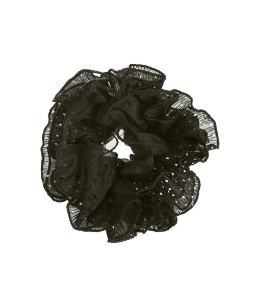 EATME（イートミー）の「ドット×オーガンジシュシュ（シュシュ・レディース・ブラック・FREE）」の4枚目の写真