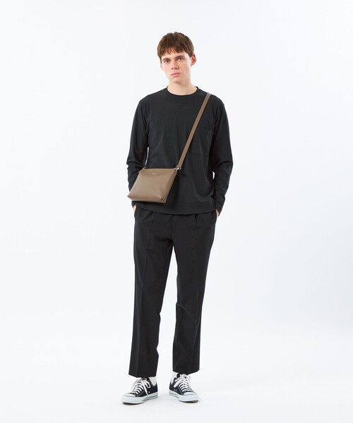 MACKINTOSH PHILOSOPHY(マッキントッシュ フィロソフィー)の「ブリテック クルーネックロンT ドライフラットストレッチクロス(Tシャツ/カットソー・メンズ・ブラック/ホワイト/ホワイト系その他/ダークネイビー・38/40)」の6枚目の写真