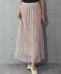 プリーツロングスカート