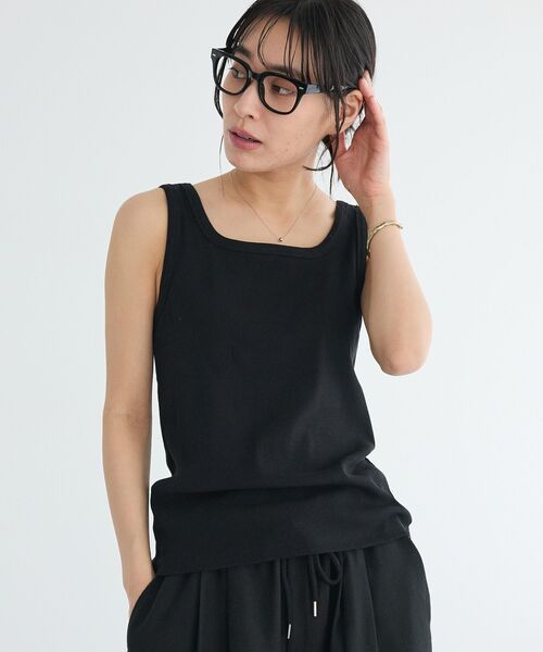 CRAFT STANDARD BOUTIQUE(クラフトスタンダードブティック)の「前後2WAYタンクトップインナー(キャミソール・レディース・ホワイト/ベージュ/ブラック・M/L)」の3枚目の写真