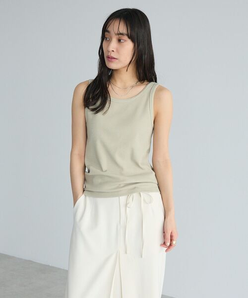 CRAFT STANDARD BOUTIQUE(クラフトスタンダードブティック)の「前後2WAYタンクトップインナー(キャミソール・レディース・ホワイト/ベージュ/ブラック・M/L)」の5枚目の写真