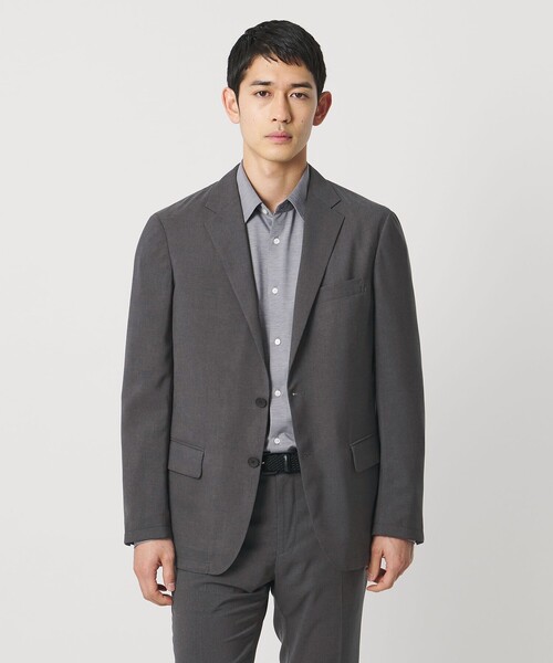 UNITED ARROWS（ユナイテッドアローズ）の「ウールルック 2ボタン シングル テーラードジャケット UA COZY　ウォッシャブル　ヨコストレッチ（テーラードジャケット・メンズ・モカ/ダークグレー・XL/L/M）」の8枚目の写真