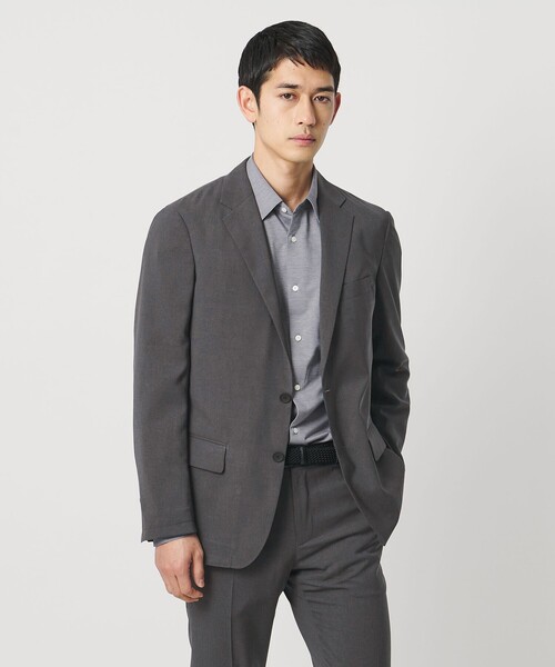 UNITED ARROWS（ユナイテッドアローズ）の「ウールルック 2ボタン シングル テーラードジャケット UA COZY　ウォッシャブル　ヨコストレッチ（テーラードジャケット・メンズ・モカ/ダークグレー・XL/L/M）」の9枚目の写真