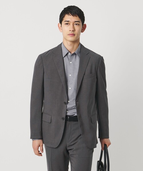 UNITED ARROWS（ユナイテッドアローズ）の「ウールルック 2ボタン シングル テーラードジャケット UA COZY　ウォッシャブル　ヨコストレッチ（テーラードジャケット・メンズ・モカ/ダークグレー・XL/L/M）」の10枚目の写真