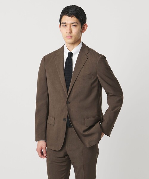 UNITED ARROWS（ユナイテッドアローズ）の「ウールルック 2ボタン シングル テーラードジャケット UA COZY　ウォッシャブル　ヨコストレッチ（テーラードジャケット・メンズ・モカ/ダークグレー・XL/L/M）」の12枚目の写真