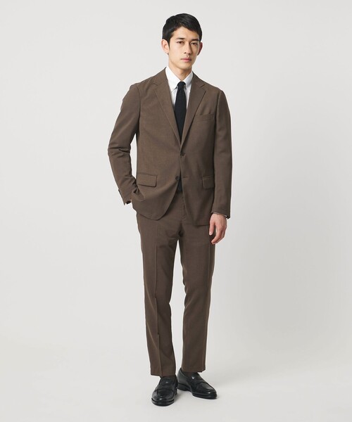 UNITED ARROWS（ユナイテッドアローズ）の「ウールルック 2ボタン シングル テーラードジャケット UA COZY　ウォッシャブル　ヨコストレッチ（テーラードジャケット・メンズ・モカ/ダークグレー・XL/L/M）」の13枚目の写真