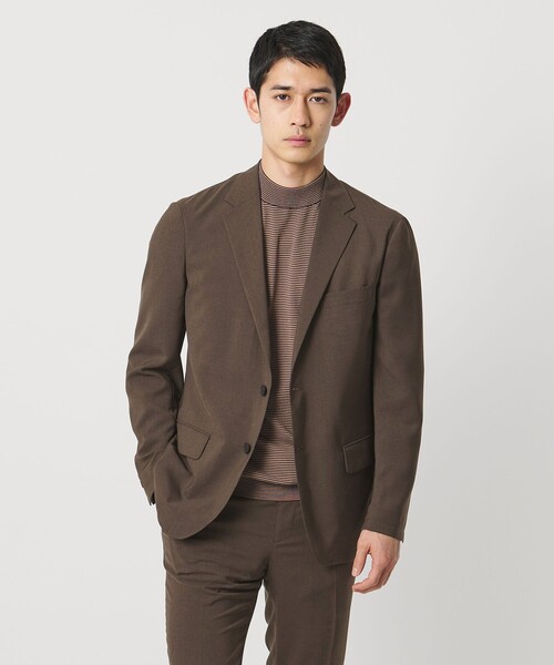 UNITED ARROWS（ユナイテッドアローズ）の「ウールルック 2ボタン シングル テーラードジャケット UA COZY　ウォッシャブル　ヨコストレッチ（テーラードジャケット・メンズ・モカ/ダークグレー・XL/L/M）」の15枚目の写真