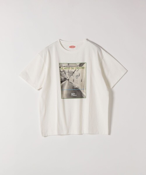 SHIPS any(シップス エニィ)の「【SHIPS any別注】La Hutte:〈洗濯機可能〉デザイン ロゴ プリント TEE 26SS(Tシャツ/カットソー・レディース・ブラウン/ホワイト系2/ホワイト系1/ピンク・ONE SIZE)」の14枚目の写真