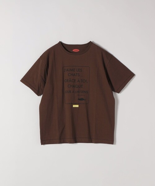 SHIPS any(シップス エニィ)の「【SHIPS any別注】La Hutte:〈洗濯機可能〉デザイン ロゴ プリント TEE 26SS(Tシャツ/カットソー・レディース・ブラウン/ホワイト系2/ホワイト系1/ピンク・ONE SIZE)」の12枚目の写真
