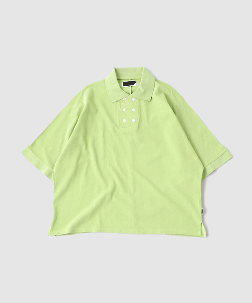 PHINGERIN(フィンガリン)の「PHINGERIN / フィンガリン DOUBLE ポロシャツ(ポロシャツ・メンズ・ベージュ/グリーン系その他・MEDIUM)」の2枚目の写真