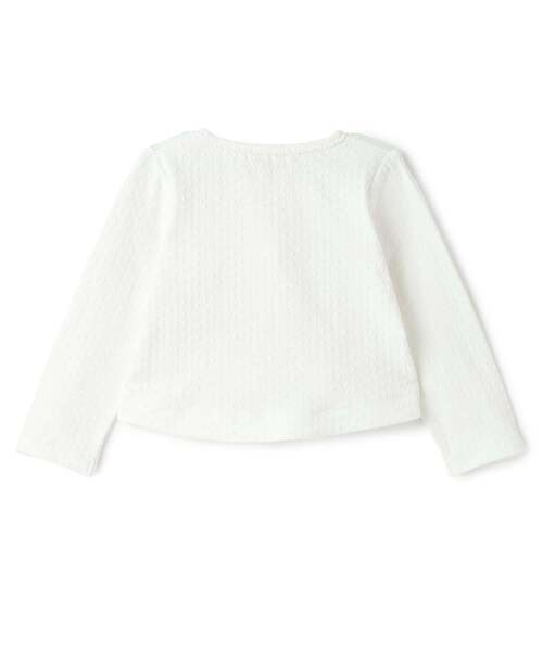 sense of wonder（センスオブワンダー）の「長袖ボレロ（カーディガン/ボレロ・キッズ・ピンク/オフホワイト・130cm/80ｃｍ/90cm/100cm/110cm/120cm）」の3枚目の写真