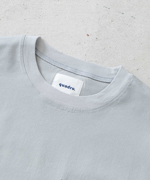 quadro(クオドロ)の「アサレチックポケ付プルオーバー(Tシャツ/カットソー・レディース・チャコール/オフホワイト/グレー/ブルー・FREE)」の17枚目の写真