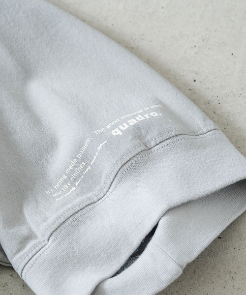 quadro(クオドロ)の「アサレチックポケ付プルオーバー(Tシャツ/カットソー・レディース・チャコール/オフホワイト/グレー/ブルー・FREE)」の22枚目の写真