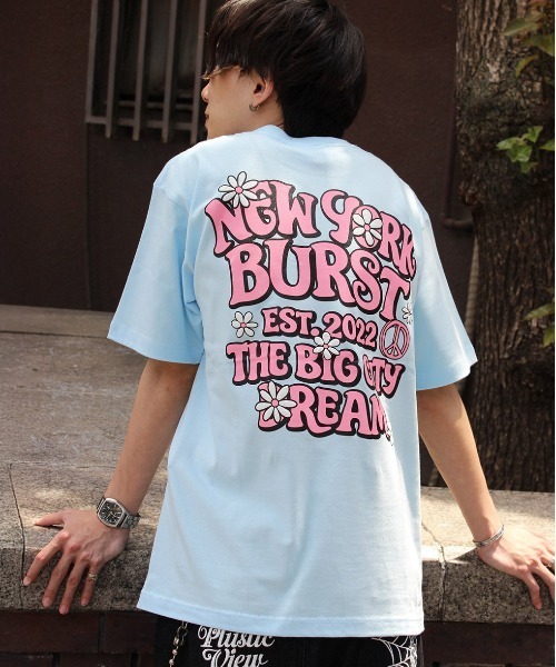 NEW YORK BURST(ニューヨークバースト)の「PEACEFUL NYB T-SHIRT(Tシャツ/カットソー・メンズ・ホワイト/ブラック/ライトブルー/ブラウン・XL/L/M)」の4枚目の写真