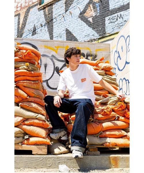 NEW YORK BURST(ニューヨークバースト)の「PEACEFUL NYB T-SHIRT(Tシャツ/カットソー・メンズ・ホワイト/ブラック/ライトブルー/ブラウン・XL/L/M)」の8枚目の写真