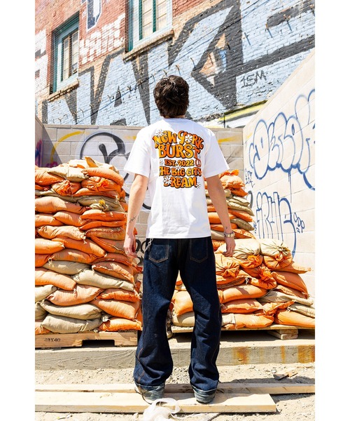 NEW YORK BURST(ニューヨークバースト)の「PEACEFUL NYB T-SHIRT(Tシャツ/カットソー・メンズ・ホワイト/ブラック/ライトブルー/ブラウン・XL/L/M)」の9枚目の写真