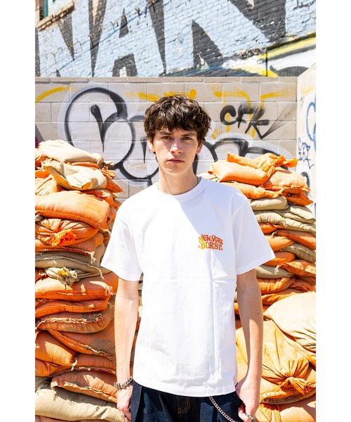 NEW YORK BURST(ニューヨークバースト)の「PEACEFUL NYB T-SHIRT(Tシャツ/カットソー・メンズ・ホワイト/ブラック/ライトブルー/ブラウン・XL/L/M)」の5枚目の写真