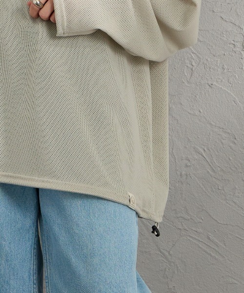 NORDISK（ノルディスク）の「[NORDISK/ノルディスク] 別注 ドローコード メッシュプルオーバー（Tシャツ/カットソー・レディース・チャコールグレー/ブラック/ベージュ・M/XL/L）」の19枚目の写真