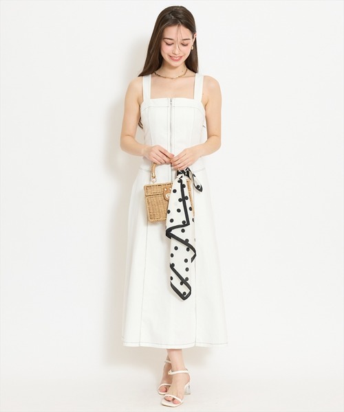 WILLSELECTION(ウィルセレクション)の「ステッチデザインフロントZIPワンピース(ワンピース・レディース・オフホワイト/ブラック/ネイビー・FREE)」の19枚目の写真