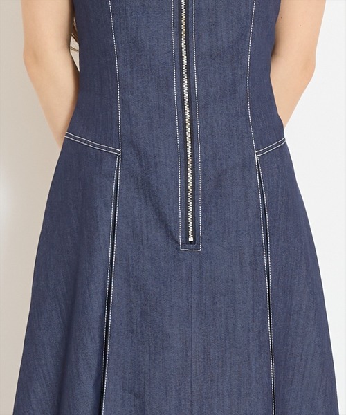 WILLSELECTION(ウィルセレクション)の「ステッチデザインフロントZIPワンピース(ワンピース・レディース・オフホワイト/ブラック/ネイビー・FREE)」の5枚目の写真
