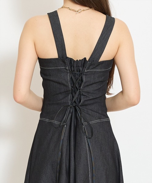 WILLSELECTION(ウィルセレクション)の「ステッチデザインフロントZIPワンピース(ワンピース・レディース・オフホワイト/ブラック/ネイビー・FREE)」の14枚目の写真