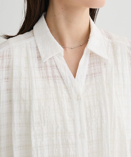 Green Parks(グリーンパークス)の「シアーチェックシャツワンピース(シャツワンピース・レディース・オレンジ/ブラック/オフホワイト・FREE)」の11枚目の写真