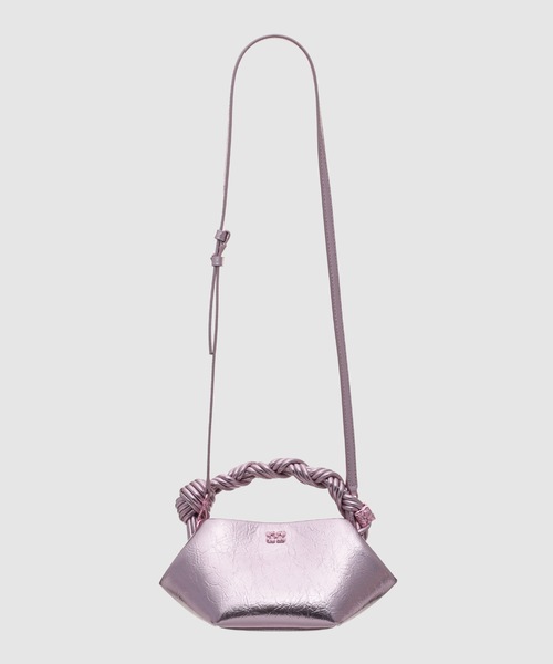 GANNI(ガニー)の「Bou Mini Crushed(ハンドバッグ・レディース・シルバー系/ゴールド・ONE SIZE)」の1枚目の写真