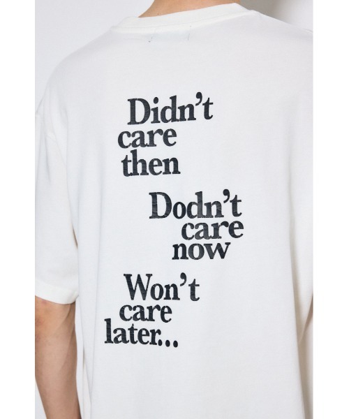 AZUL by moussy(アズールバイマウジー)の「引き揃え天竺バックメッセージロゴTシャツ(Tシャツ/カットソー・メンズ・ブラック/ライトブルー/ホワイト/ライトグレー・SMALL/MEDIUM/LARGE)」の5枚目の写真